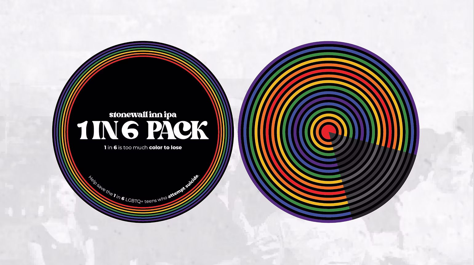 1 in 6 is too much color to lose — coaster