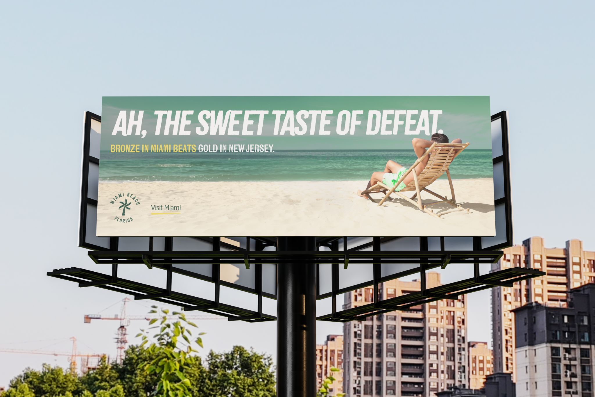 Ah, the sweet taste of defeat — Visit Miami billboard